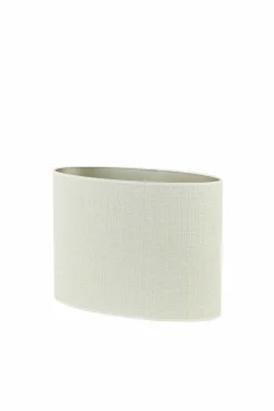 Light en Living Kap ovaal recht smal 45-21-32 cm SAVERNA eiwit New