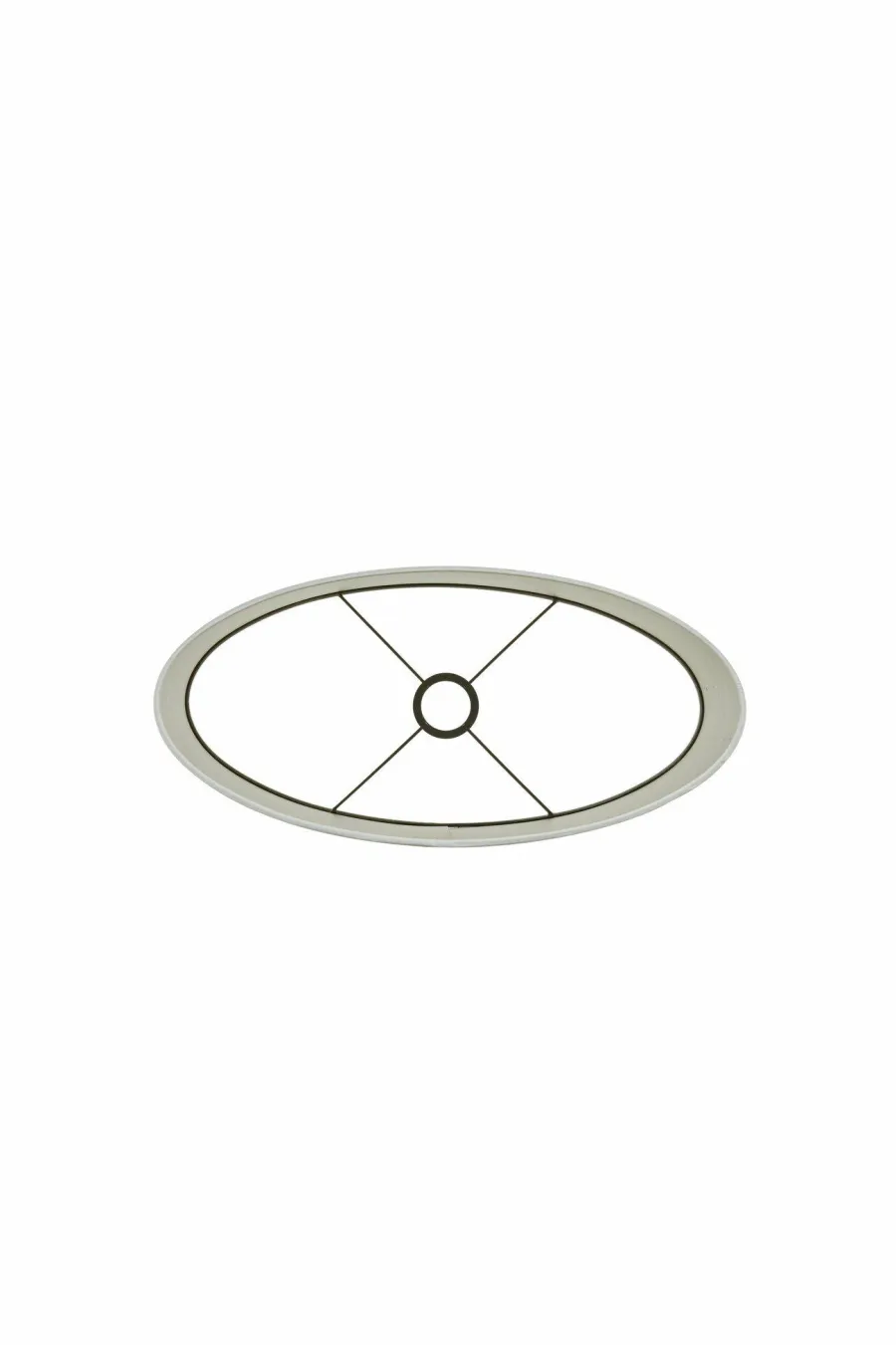 Light en Living Kap ovaal recht smal 45-21-32 cm SAVERNA eiwit New