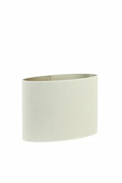 Light en Living Kap ovaal recht smal 45-21-32 cm SAVERNA eiwit New