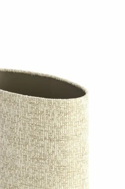 Light en Living Kap ovaal recht smal hoog 30-15-25 cm RIF zand