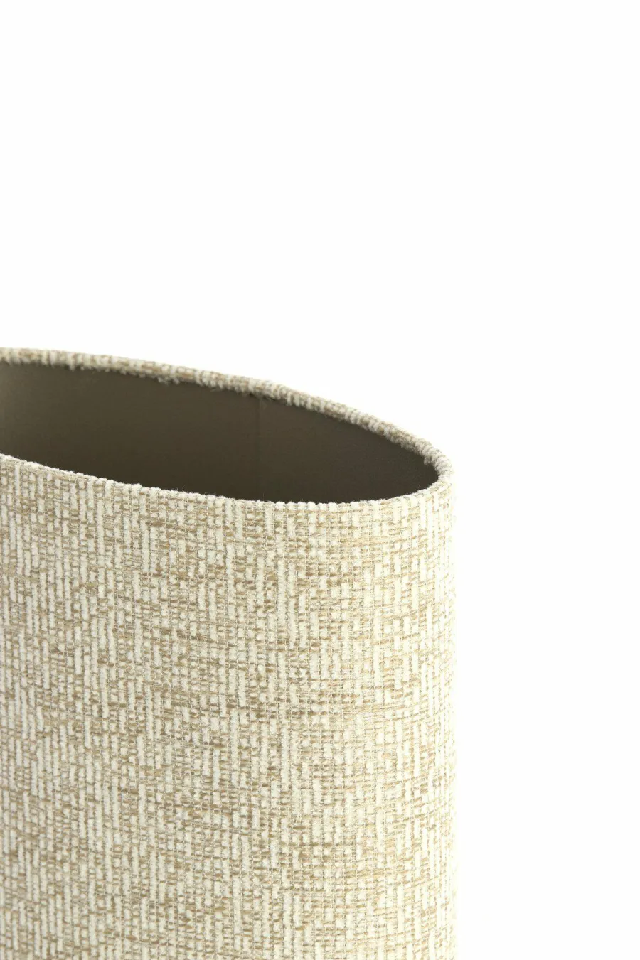 Light en Living Kap ovaal recht smal hoog 30-15-25 cm RIF zand