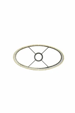 Light en Living Kap ovaal recht smal hoog 30-15-25 cm RIF zand