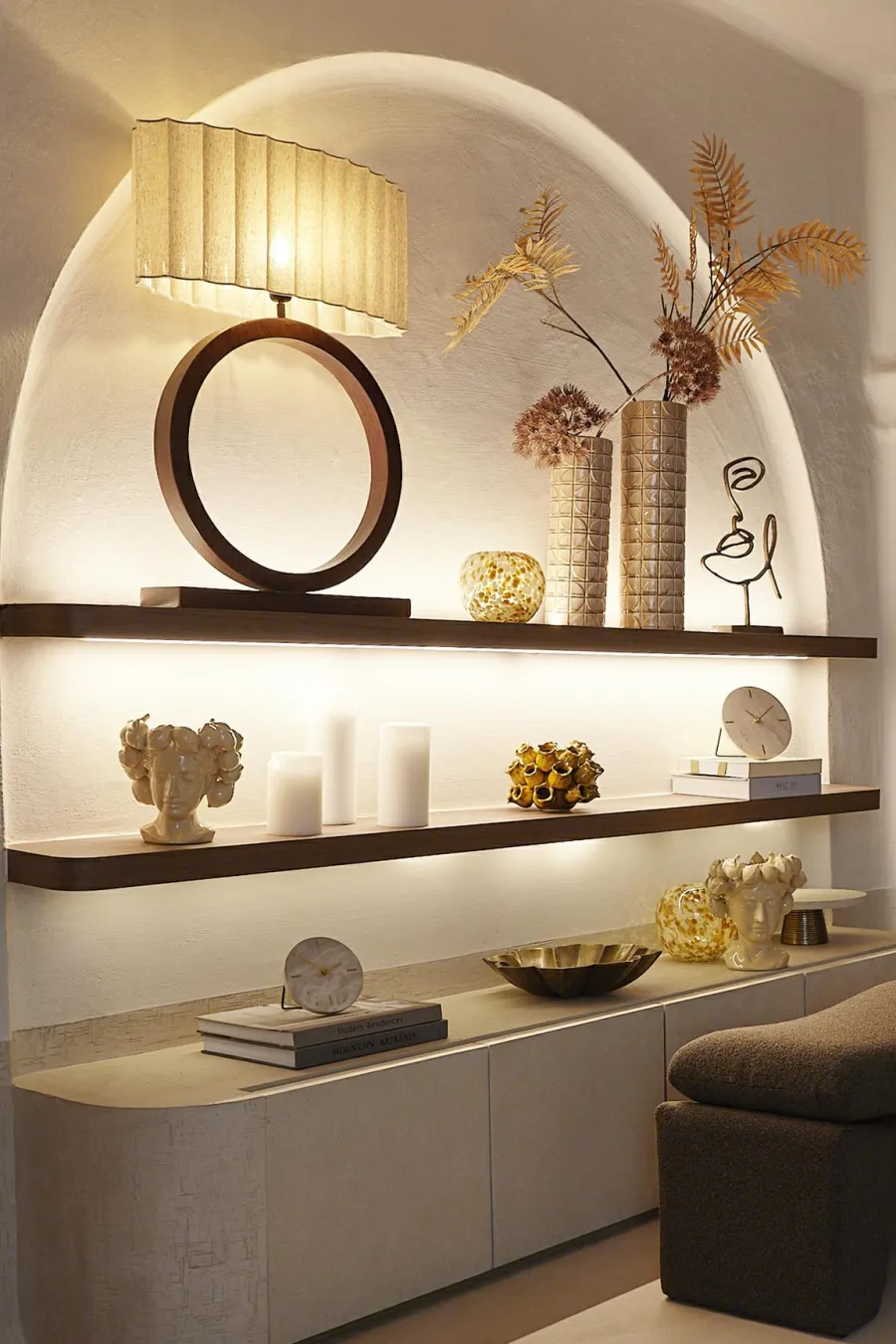Light en Living Kap ovaal recht smal 58-24-27 cm DISLI naturel Outlet