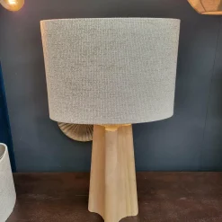 Light en Living Kap ovaal recht smal hoog 45-21-32 cm RIF zand Outlet