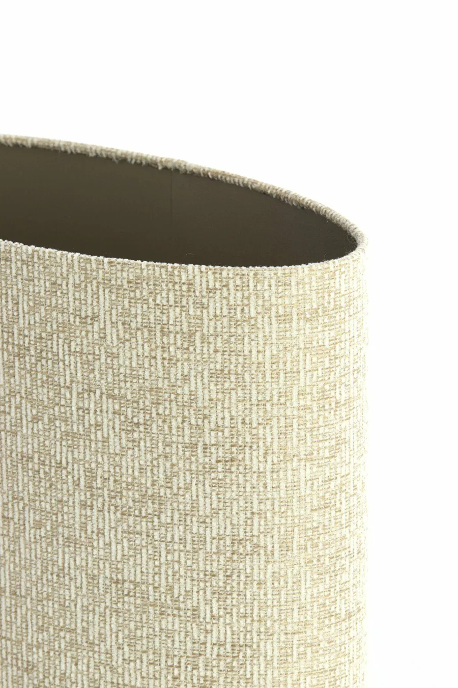 Light en Living Kap ovaal recht smal hoog 45-21-32 cm RIF zand Outlet
