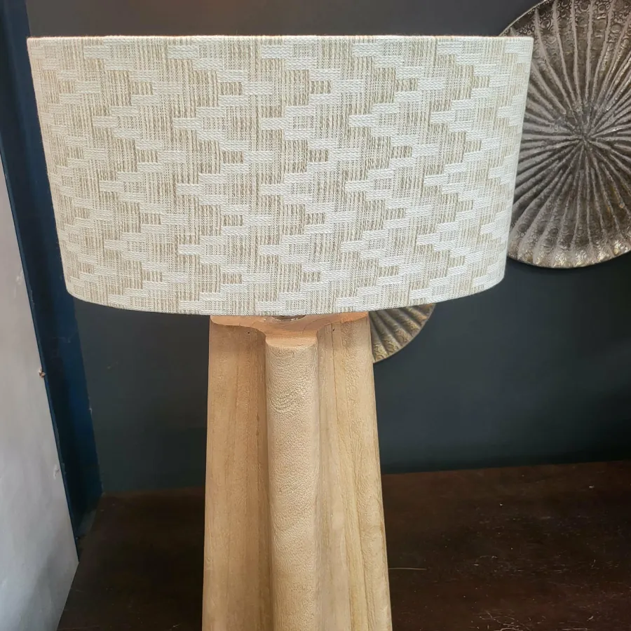 Light en Living Kap ovaal recht smal hoog 45-21-22 cm JINX wit Clearance