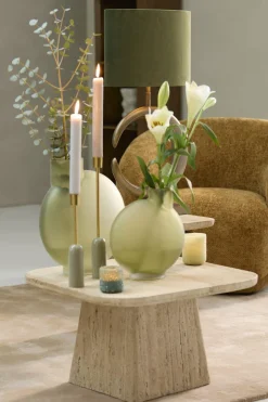 Light en Living Kap ovaal VELOURS Dusty groen Outlet