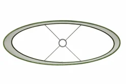 Light en Living Kap ovaal VELOURS Dusty groen Outlet