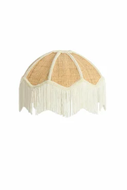Light en Living Kap Ø35x26 cm MALACIA raffia naturel+crème Sale