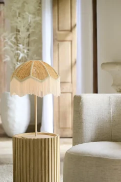 Light en Living Kap Ø35x26 cm MALACIA raffia naturel+crème Sale