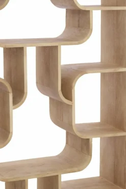 Light en Living Kast open 100x30x200 cm LABARE mat naturel Online