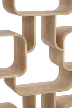 Light en Living Kast open 100x30x200 cm LABARE mat naturel Online
