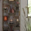 Light en Living Kast open 100x30x200 cm LABARE licht bruin New