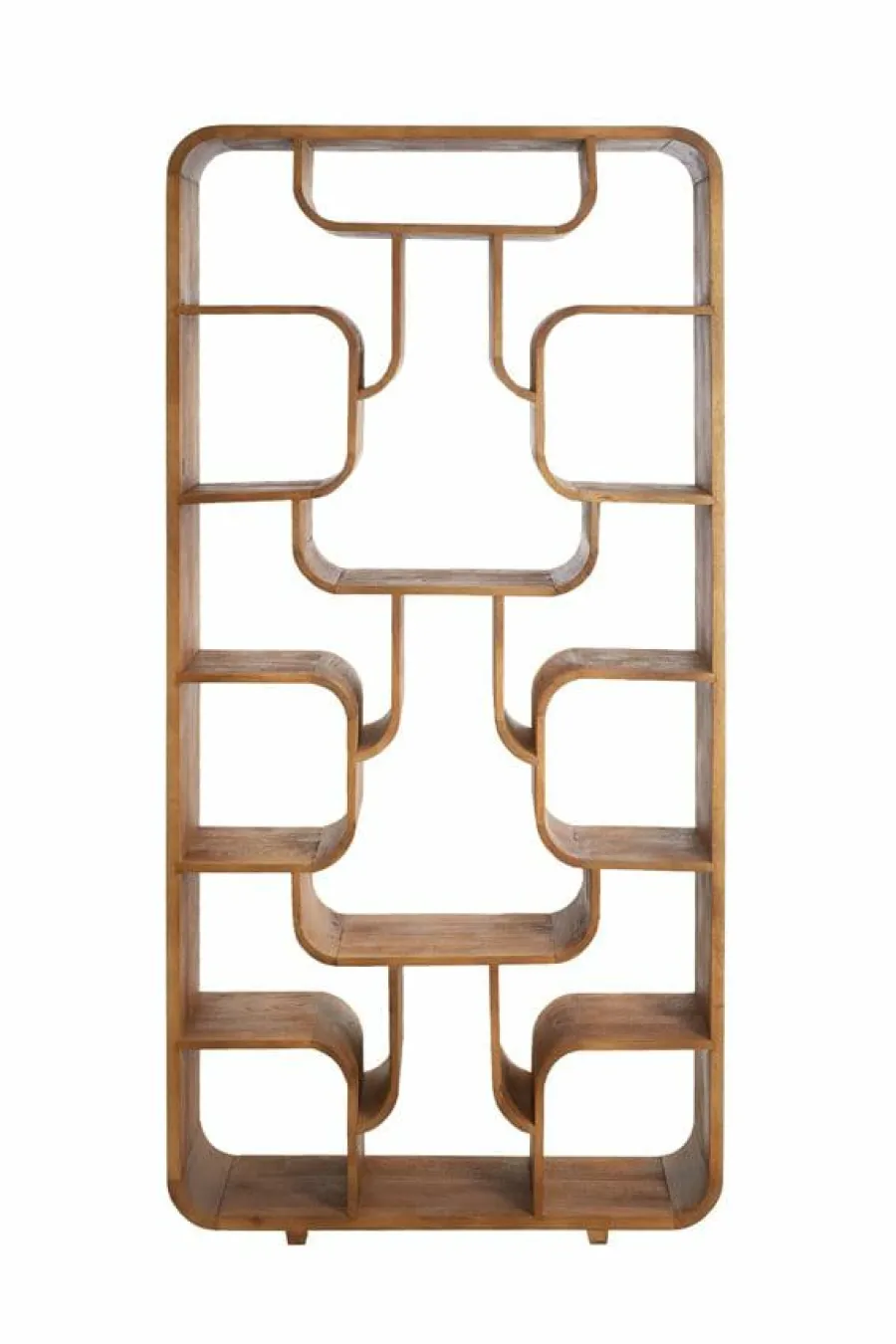 Light en Living Kast open 100x30x200 cm LABARE licht bruin New