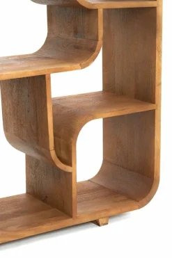 Light en Living Kast open 100x30x200 cm LABARE licht bruin New