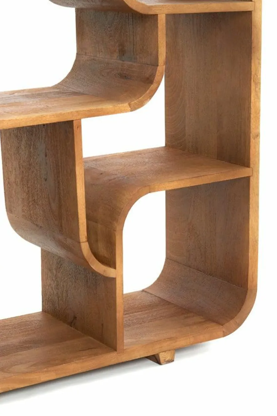 Light en Living Kast open 100x30x200 cm LABARE licht bruin New