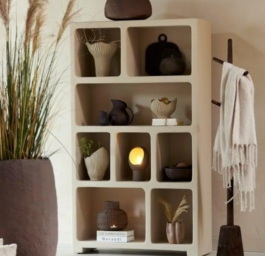 Light en Living Kast 110x35x190 cm NAHUA beige New