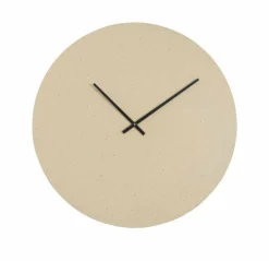 Light en Living Klok Ø74 cm LICOLA mat zand+licht bruin gespikkeld Online