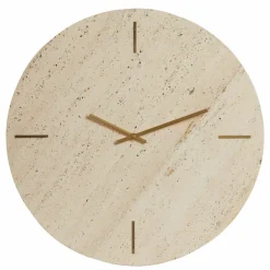 Light en Living Klok Ø43 cm JENAY travertin zand Outlet