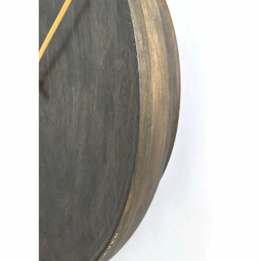 Light en Living Klok Ø56 cm VETI mango hout donker bruin+goud Online
