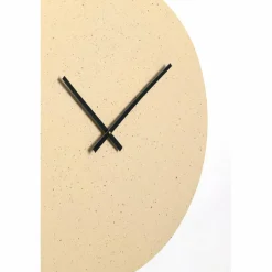 Light en Living Klok Ø59 cm LICOLA mat zand+licht bruin gespikkeld New