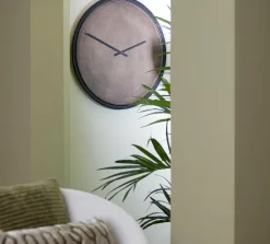 Light en Living Klok Ø72 cm ALIZE koper+zwart Outlet