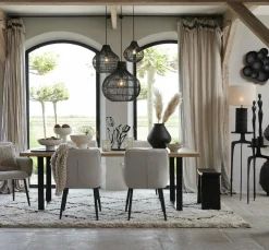 Light en Living Kruk 47x24x50 cm NIEKE zwart Online