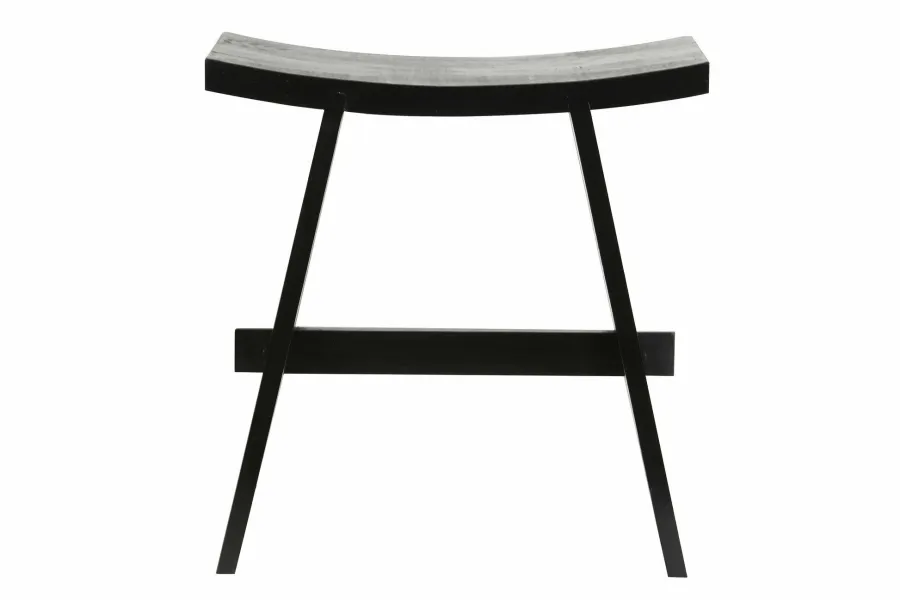 Light en Living Kruk 47x24x50 cm NIEKE zwart Online