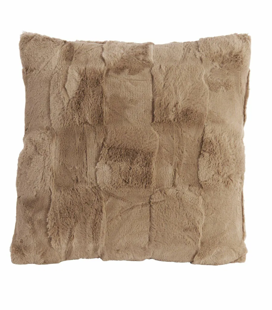 Light en Living Kussen 45x45 cm COMBARRO lichtbruin Online