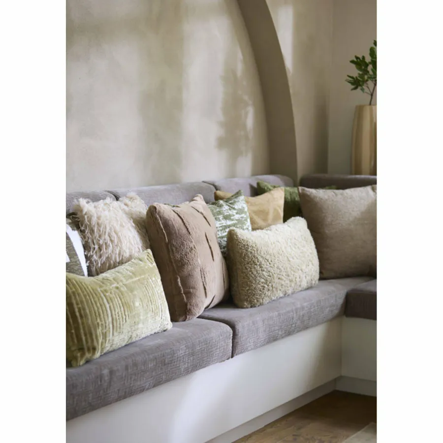 Light en Living Kussen 45x45 cm COMBARRO lichtbruin Online