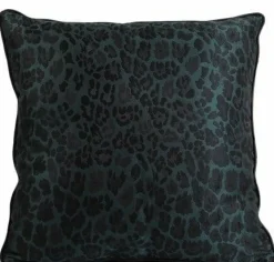 Light en Living Kussen LEOPARD Groen New