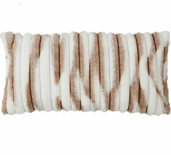 Light en Living Kussen 60x30 cm MABLY velvet crème-bruin Clearance