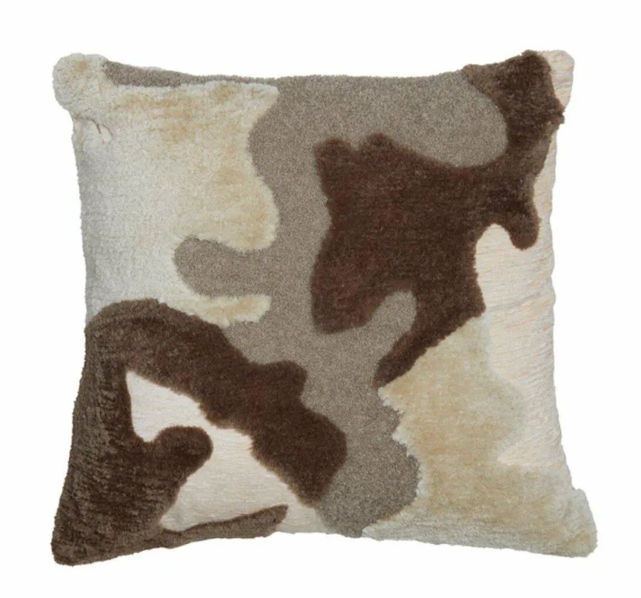 Light en Living Kussen 45x45 cm CETUNO crème+donker bruin Best