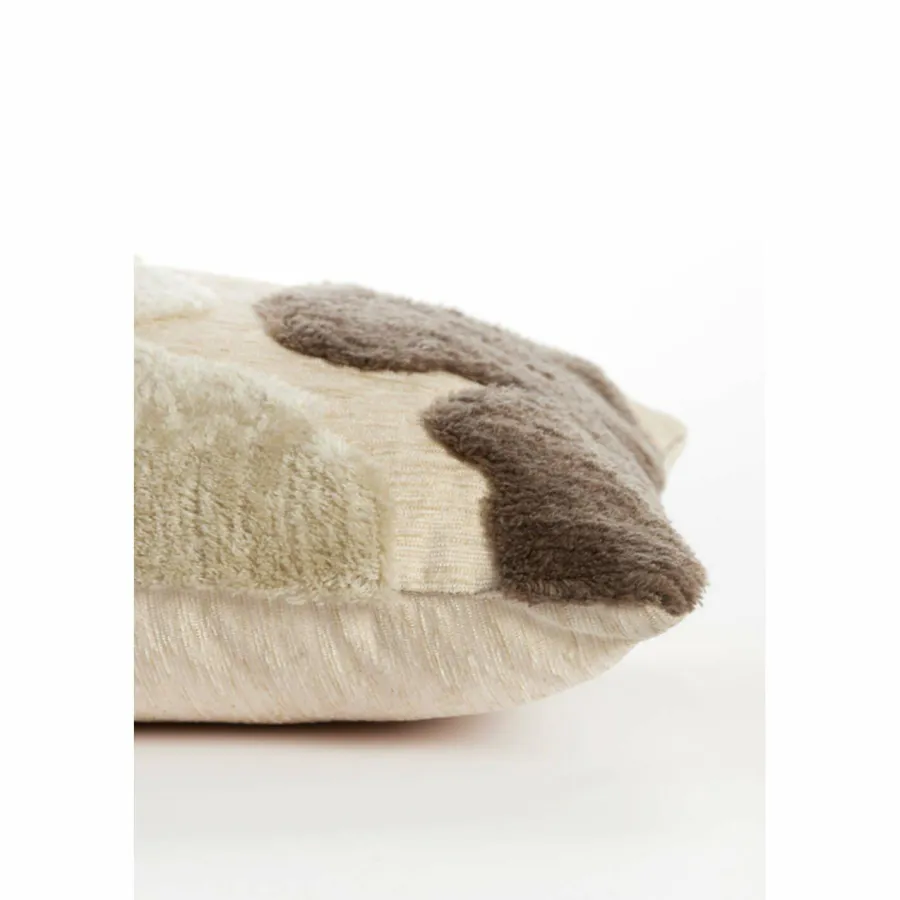 Light en Living Kussen 45x45 cm CETUNO crème+donker bruin Best