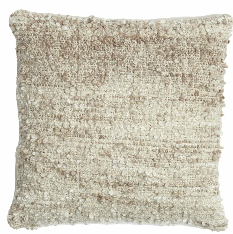 Light en Living Kussen 45x45 cm MEZOKI bouclé light brown Best