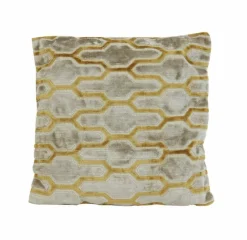 Light en Living Kussen 45x45 cm JEMBANA velvet zand+okergeel Hot
