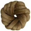 Light en Living Kussen 33x33 cm KNOT velvet karamel