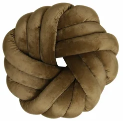 Light en Living Kussen 33x33 cm KNOT velvet karamel