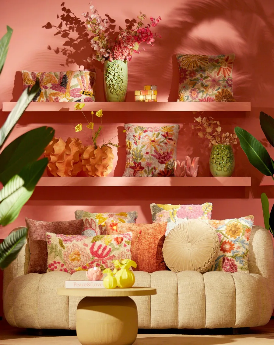 Light en Living Kussen 45X45 Cm LOULOU Creme+Multi Discount