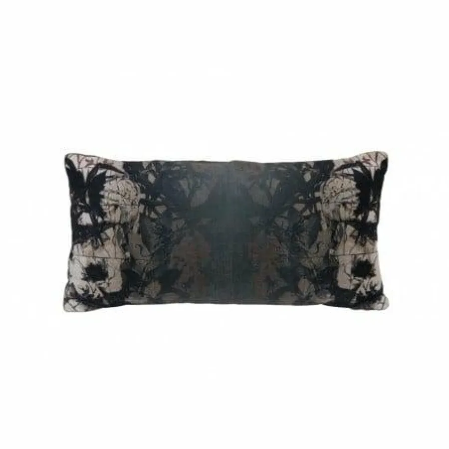 Light en Living Kussen 60x30 cm RORSCHACH velvet groen dessin Discount