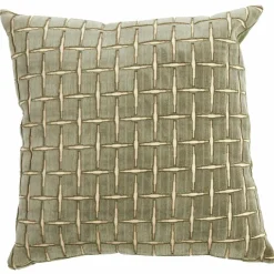 Light en Living Kussen 45x45 cm ROMAIN groen-wit Best