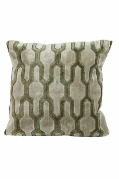 Light en Living Kussen 45x45 cm JEMBANA zand+olijf groen Outlet
