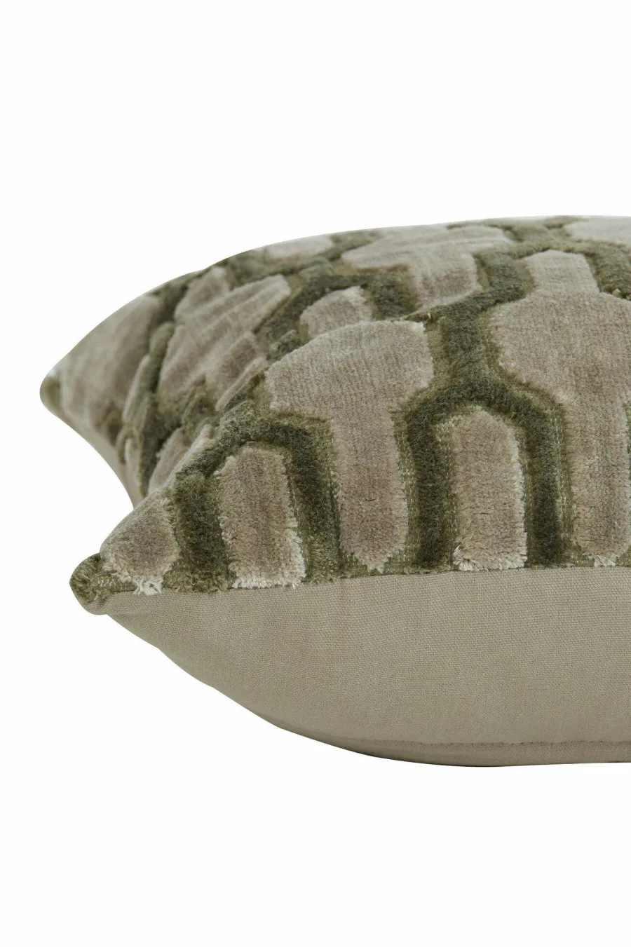 Light en Living Kussen 45x45 cm JEMBANA zand+olijf groen Outlet
