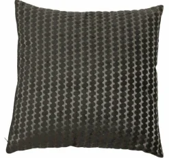 Light en Living Kussen 45x45 cm GARALO velours donker bruin/licht goud