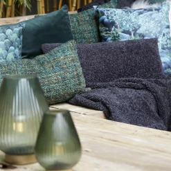 Light en Living Kussen 45x45 cm SANABIA petrol/groen Best