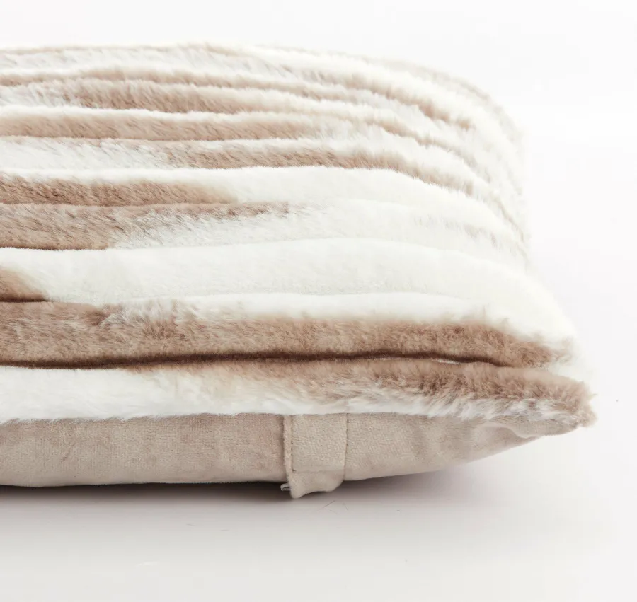 Light en Living Kussen 45x45 cm MABLY velvet crème-bruin New