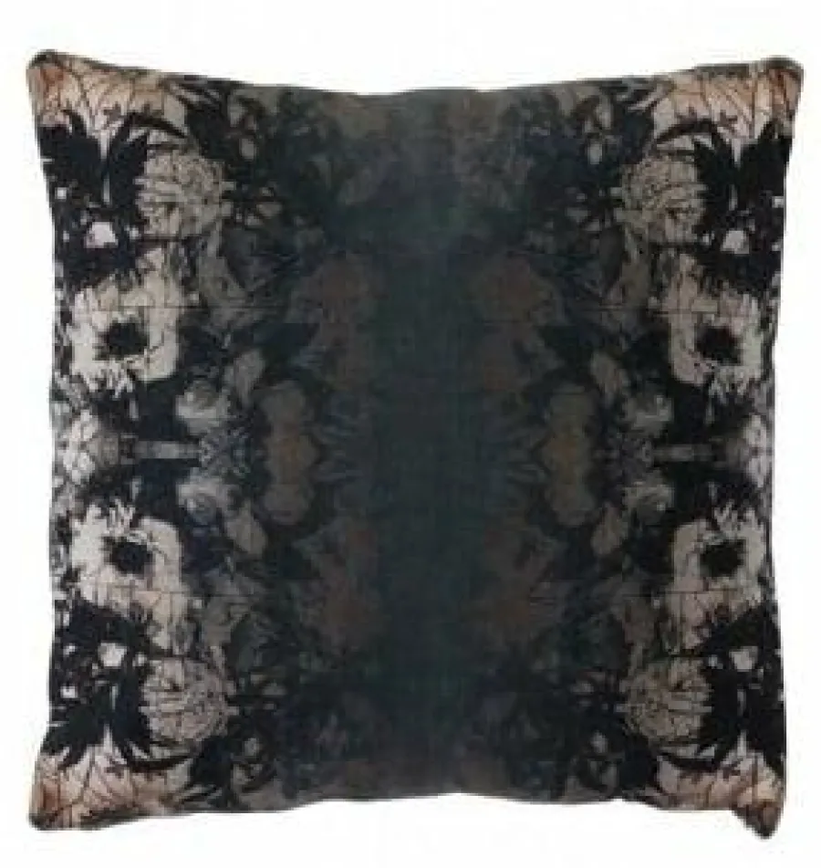 Light en Living Kussen 50x50 cm RORSCHACH velvet groen dessin