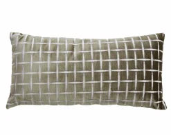Light en Living Kussen 60x30 cm ROMAIN groen-wit Sale