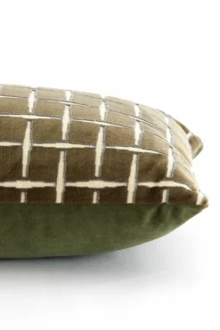 Light en Living Kussen 60x30 cm ROMAIN groen-wit Sale