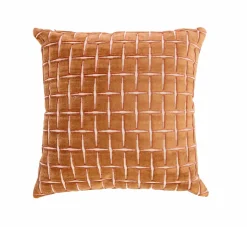 Light en Living Kussen 45x45 cm ROMAIN oranje-wit Hot